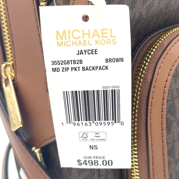 Michael Kors Medium Jaycee Zip Packet Backpack - Picture 8 of 13
